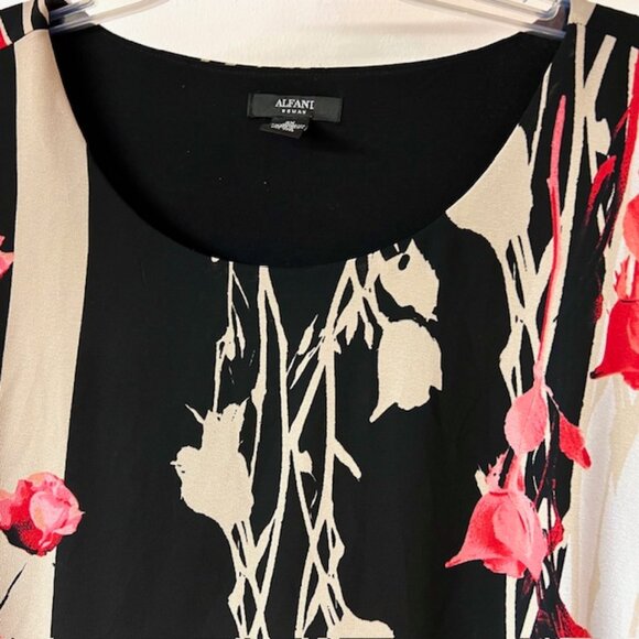 Alfani Womens Layered Tunic with lining, Flutter Sleeves, Size 3X - Picture 3 of 8